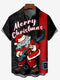 Men's Christmas Funny Graphic Short Sleeve Hawaiian Shirt
